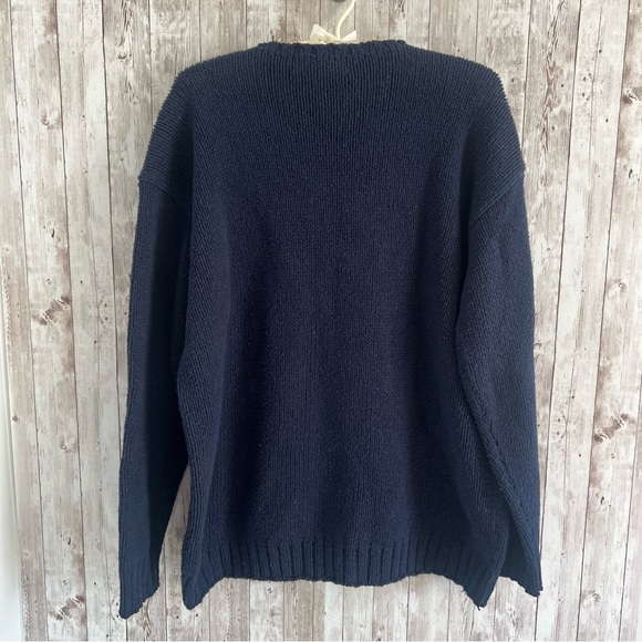 Ralph Lauren Vintage Iconic Patriotic American Flag Cotton Sweater Preppy Large - Picture 2 of 4